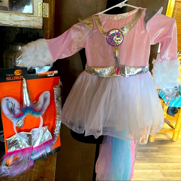 Halloween Toddler/Girls Unicorn Costume - Picture 1 of 3